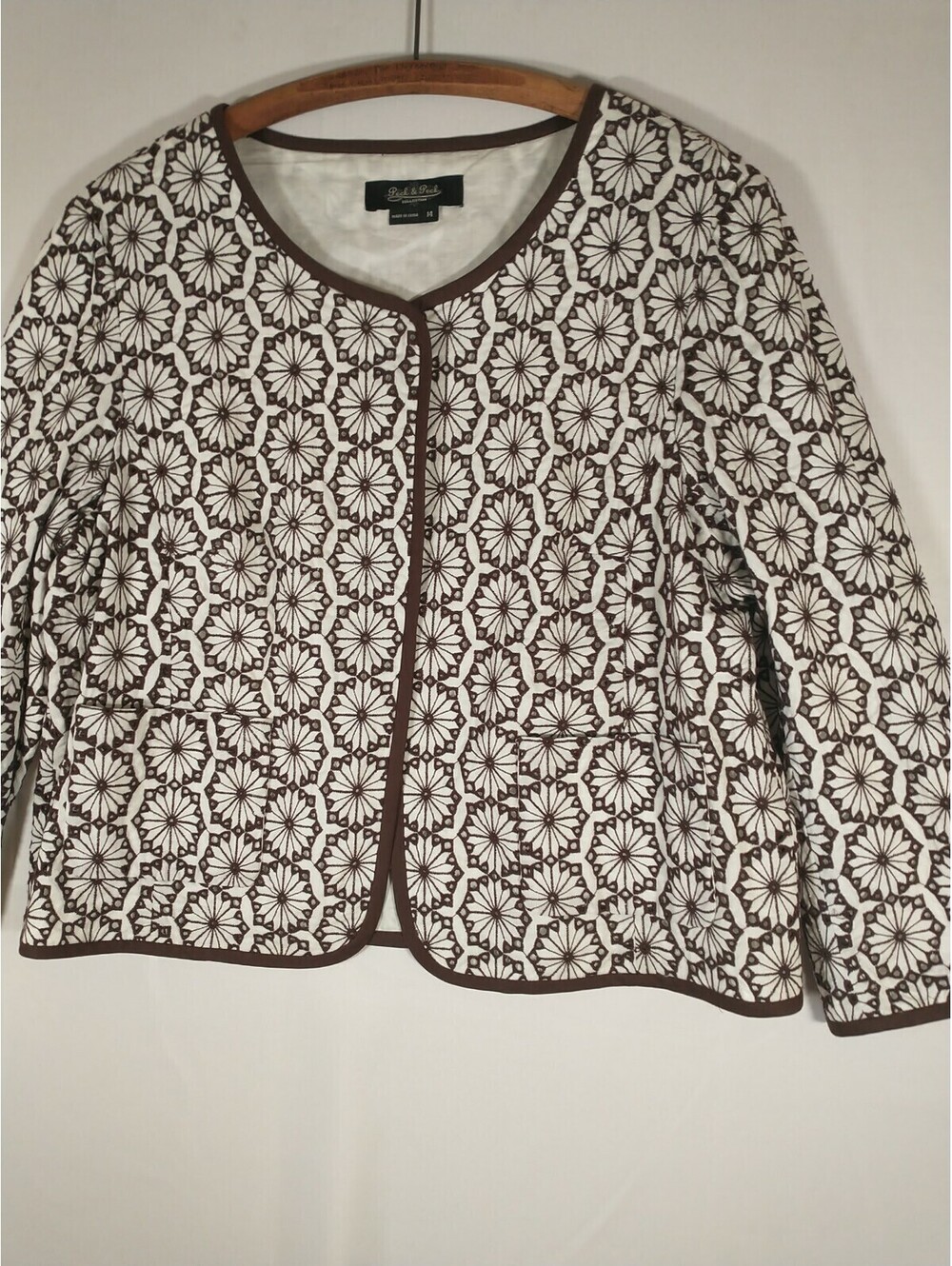 peck and peck jacket embroidery